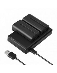 Hollyland DUAL Battery Charger Type NP-F for USB and...