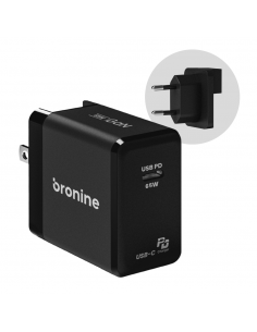 Alimentador Bronine Cargador 1 USB-C Puerto 65W GaN
