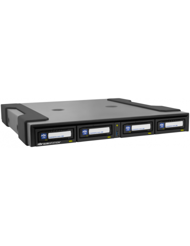 Overland RDX QuikStation 4 DT, 4 bahias, 4x 1Gb Ethernet, matriz de discos extraible, sobremesa