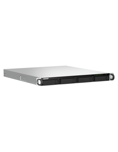 QNAP 1U 4-bay rackmount NAS, quad-core CPU, 8GB...