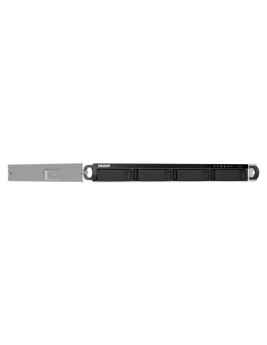 QNAP 1U 4-bay rackmount NAS, quad-core CPU, 8GB...