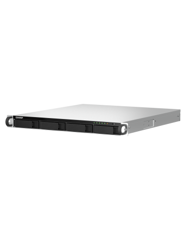 QNAP 1U 4-bay rackmount NAS, quad-core CPU, 8GB...