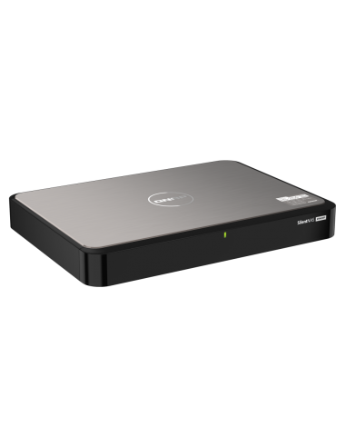 QNAP Fanless 2-bay desktop NAS, quad-core, 8GB...