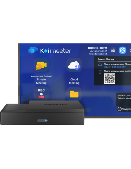 QNAP KoiBox-100W: High-quality video conferencing and wireless presentation solution