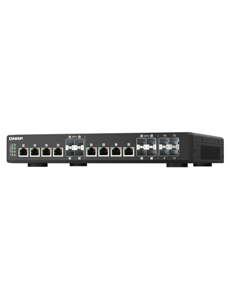 QNAP QSW-IM1200-8C: 8 ports 10GbE SFP+/RJ45, 4 ports 10GbE SFP+, managed switch