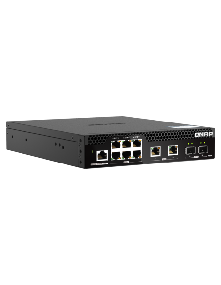 QNAP QSW-M2106R-2S2T, 6x2.5Gbps, 2x10GbE SFP+, 2x10GbE RJ45, web managed switch
