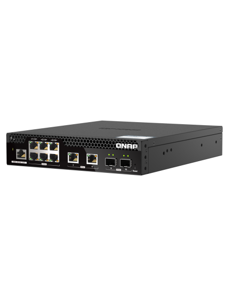 QNAP QSW-M2106R-2S2T, 6x2.5Gbps, 2x10GbE SFP+, 2x10GbE RJ45, web managed switch