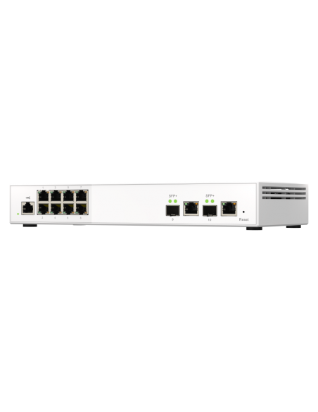 QNAP QSW-M2108-2C: 8 port 2.5Gbps, 2 port 10Gbps SFP+ combo, web managed switch