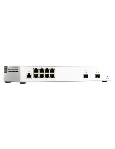 QNAP QSW-M2108-2S: 8 port 2.5Gbps, 2 port 10Gbps SFP+, web managed switch