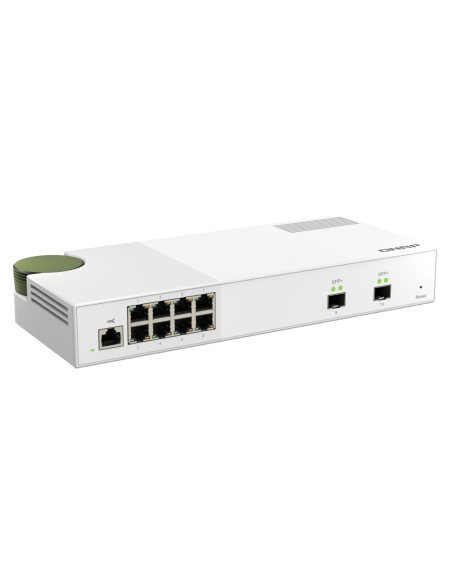 QNAP QSW-M2108-2S: 8 port 2.5Gbps, 2 port 10Gbps SFP+, web managed switch
