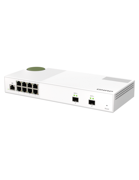 QNAP QSW-M2108-2S: 8 port 2.5Gbps, 2 port 10Gbps SFP+, web managed switch