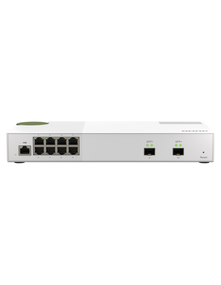QNAP QSW-M2108-2S: 8 port 2.5Gbps, 2 port 10Gbps SFP+, web managed switch