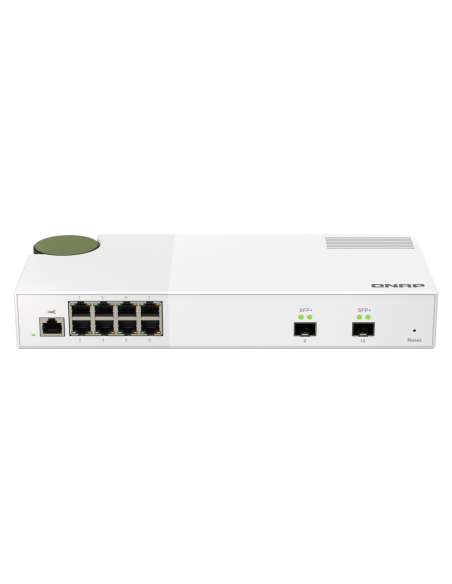 QNAP QSW-M2108-2S: 8 port 2.5Gbps, 2 port 10Gbps SFP+, web managed switch