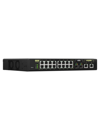 QNAP QSW-M2116P-2T2S: 16 port 2.5GbE PoE RJ45,...