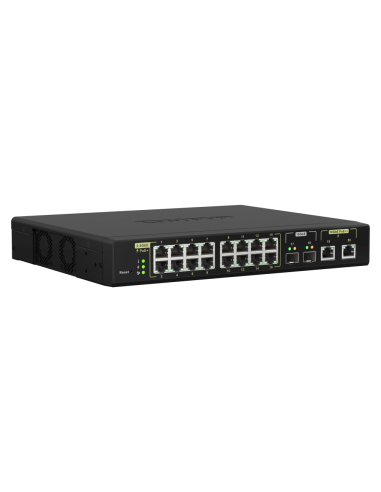 QNAP QSW-M2116P-2T2S: 16 port 2.5GbE PoE RJ45,...