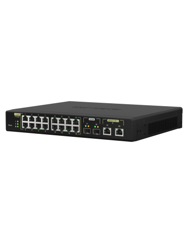 QNAP QSW-M2116P-2T2S: 16 port 2.5GbE PoE RJ45,...