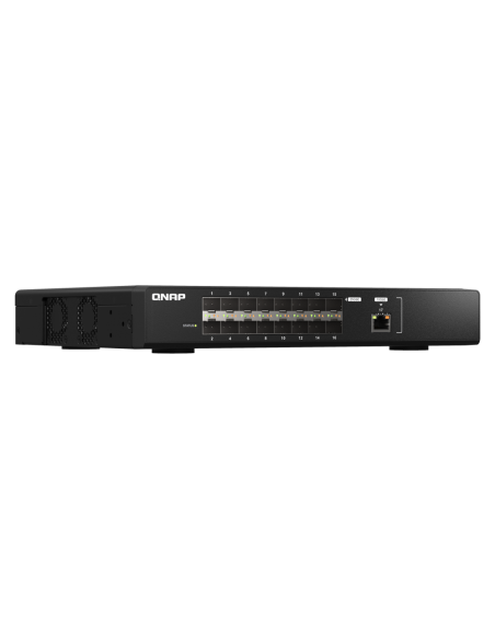 QNAP QSW-M2116P-2T2S: 16 port 2.5GbE PoE RJ45, 2 port 10GbE SFP+, web managed switch
