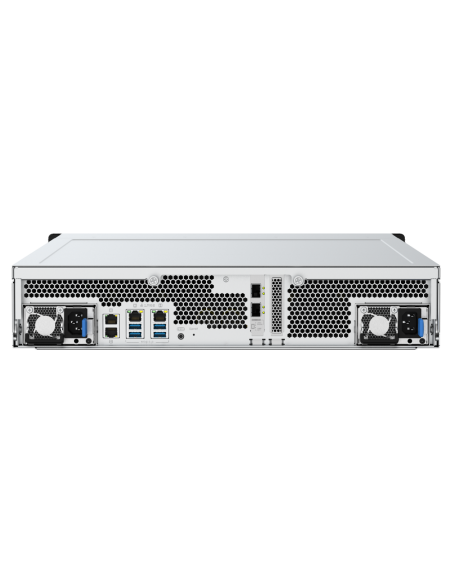 QNAP 2 x Intel® Xeon® Silver 4309Y 8C/16T processor, up to 3.6 GHz, 64 GB RDIMM DDR4 ECC (8 x 8 GB),