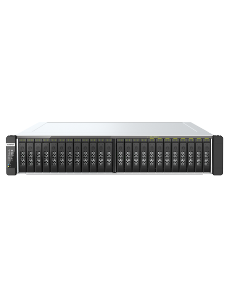 QNAP 2 x Intel® Xeon® Silver 4309Y 8C/16T processor, up to 3.6 GHz, 64 GB RDIMM DDR4 ECC (8 x 8 GB),