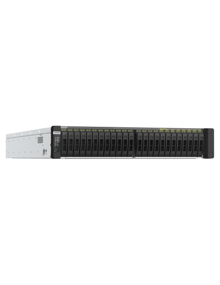 QNAP 2 x Intel® Xeon® Silver 4309Y 8C/16T processor, up to 3.6 GHz, 64 GB RDIMM DDR4 ECC (8 x 8 GB),