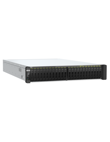 QNAP 2 x Intel® Xeon® Silver 4309Y 8C/16T processor, up to 3.6 GHz, 64 GB RDIMM DDR4 ECC (8 x 8 GB),