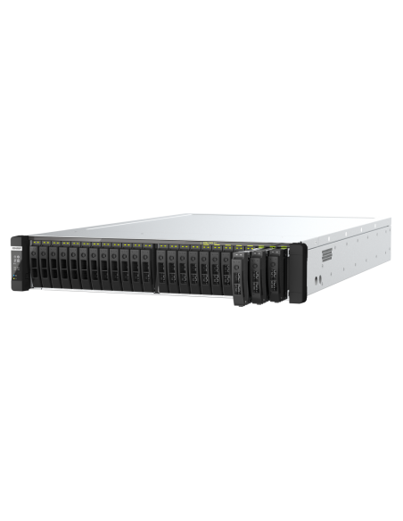QNAP 2 x Intel® Xeon® Silver 4309Y 8C/16T processor, up to 3.6 GHz, 64 GB RDIMM DDR4 ECC (8 x 8 GB),