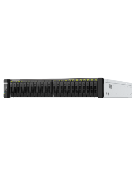 QNAP 2 x Intel® Xeon® Silver 4314 16C/32T processor, up to 3.4 GHz, , 256 GB RDIMM DDR4 ECC (8 x 32 GB), 4 x 2.5GbE + 2 x 25GbE SFP28 (PCIe card)