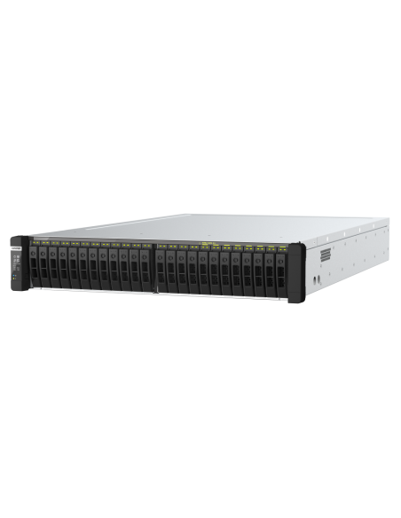 QNAP 2 x Intel® Xeon® Silver 4314 16C/32T processor, up to 3.4 GHz, , 256 GB RDIMM DDR4 ECC (8 x 32 GB), 4 x 2.5GbE + 2 x 25GbE SFP28 (PCIe card)