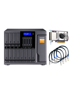 QNAP 16-bay desktop SATA JBOD, with QXP-1600eS PCIe card...
