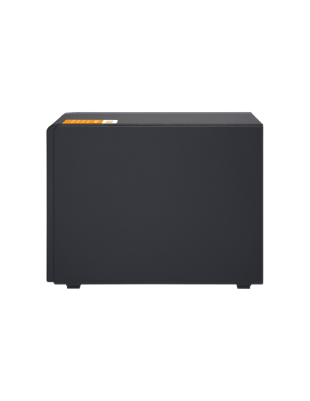QNAP 4-bay desktop SATA JBOD, with QXP-400eS-A1164 PCIe card and SAS/SATA cable.