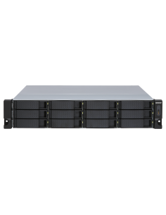 QNAP 12-bay 2U rackmount SATA JBOD, redundant PSU, with...