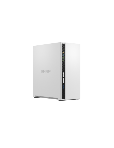QNAP 2 bay ARM 4C 2.0GHz, 2 x SATA 6Gb/s 3.5/2.5, 2GB RAM, 1 x GbE, 1 x USB3.2 Gen1 and 2 x USB2.0