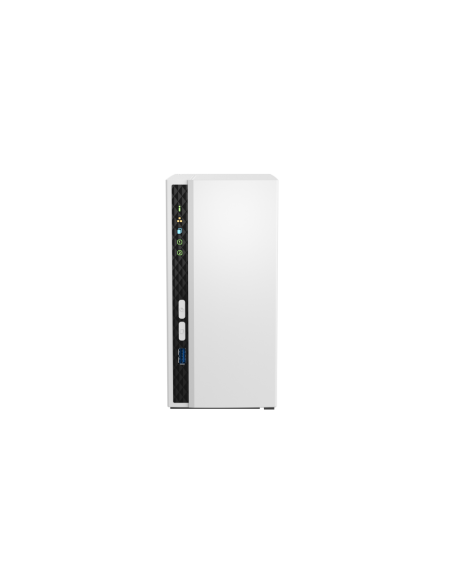 QNAP 2 bay ARM 4C 2.0GHz, 2 x SATA 6Gb/s 3.5/2.5, 2GB RAM, 1 x GbE, 1 x USB3.2 Gen1 and 2 x USB2.0