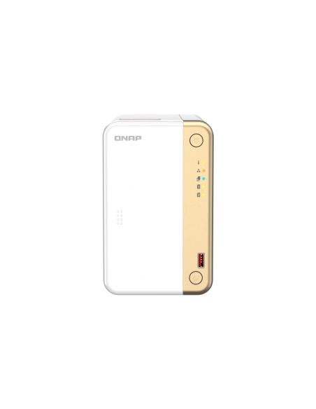 QNAP 2-Bay desktop NAS, Intel Celeron N4505, 4GB RAM, 2 x 3.5/2.5 bays, 2 x M.2, 1 x 2.5GbE, HDMI, 2 x USB 3.2 Gen 2 Type-A + 2 x USB 2.0
