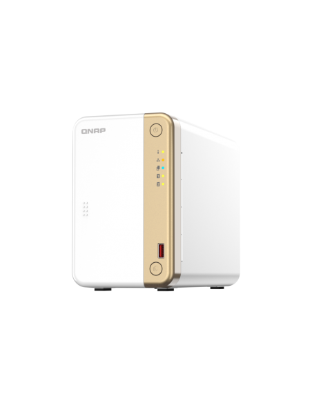 QNAP 2-Bay desktop NAS, Intel Celeron N4505, 4GB RAM, 2 x 3.5/2.5 bays, 2 x M.2, 1 x 2.5GbE, HDMI, 2 x USB 3.2 Gen 2 Type-A + 2 x USB 2.0