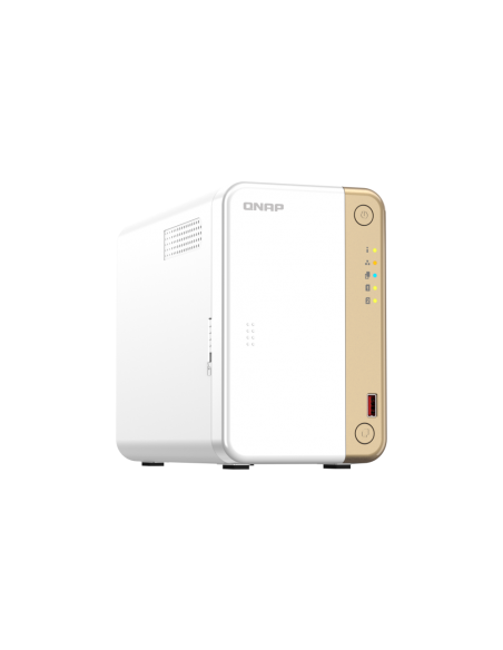 QNAP 2-Bay desktop NAS, Intel Celeron N4505, 4GB RAM, 2 x 3.5/2.5 bays, 2 x M.2, 1 x 2.5GbE, HDMI, 2 x USB 3.2 Gen 2 Type-A + 2 x USB 2.0