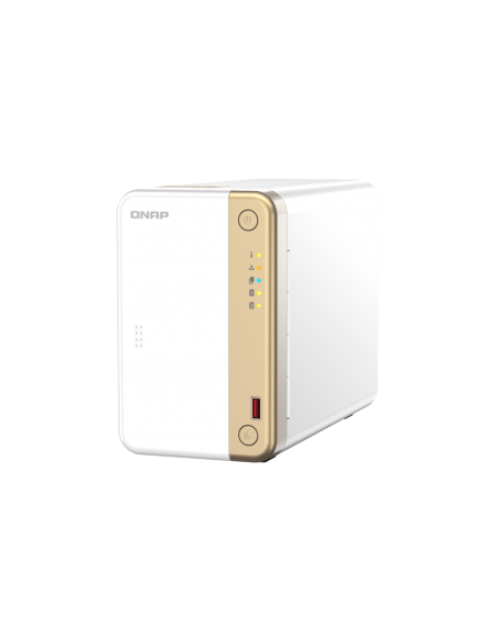 QNAP 2-Bay desktop NAS, Intel Celeron N4505, 4GB RAM, 2 x 3.5/2.5 bays, 2 x M.2, 1 x 2.5GbE, HDMI, 2 x USB 3.2 Gen 2 Type-A + 2 x USB 2.0