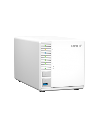 QNAP 3-Bay desktop NAS, quad-core, 8GB RAM, 3x...