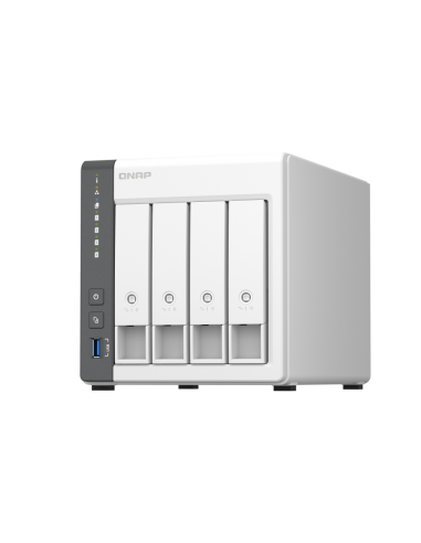 QNAP 4-Bay ARM 4C 2.0GHz, 4 x SATA 6Gb/s 3.5/2.5, 4GB RAM, 1 x GbE, 1 x 2.5GbE, 1 x USB3.2 Gen1 and 2 x USB2.0