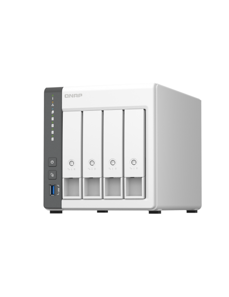 QNAP 4-Bay ARM 4C 2.0GHz, 4 x SATA 6Gb/s 3.5/2.5, 4GB RAM, 1 x GbE, 1 x 2.5GbE, 1 x USB3.2 Gen1 and 2 x USB2.0
