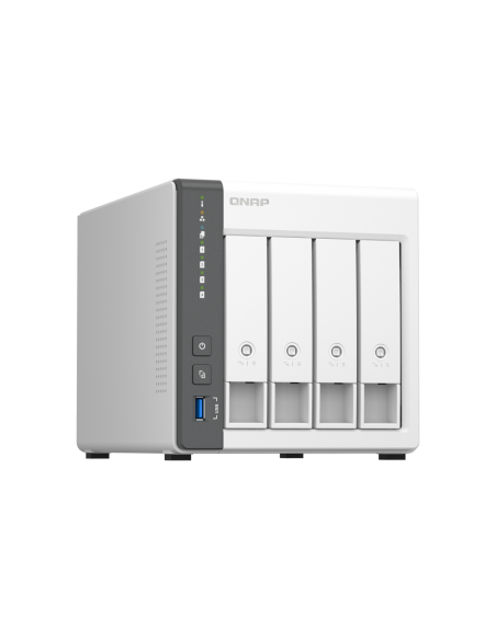 QNAP 4-Bay ARM 4C 2.0GHz, 4 x SATA 6Gb/s 3.5/2.5, 4GB RAM, 1 x GbE, 1 x 2.5GbE, 1 x USB3.2 Gen1 and 2 x USB2.0