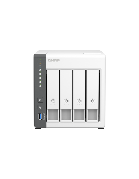 QNAP 4-Bay ARM 4C 2.0GHz, 4 x SATA 6Gb/s 3.5/2.5, 4GB RAM, 1 x GbE, 1 x 2.5GbE, 1 x USB3.2 Gen1 and 2 x USB2.0