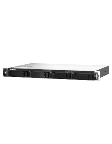 QNAP 4-bay 1U NAS, 64-bit quad-core, 4GB RAM,...