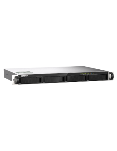 QNAP 4-bay 1U NAS, 64-bit quad-core, 4GB RAM,...