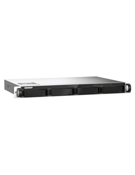 QNAP 4-bay 1U NAS, 64-bit quad-core, 4GB RAM, 2x10GbE, 2x2.5GbE, 4xSATA, 2xNVMe, USB