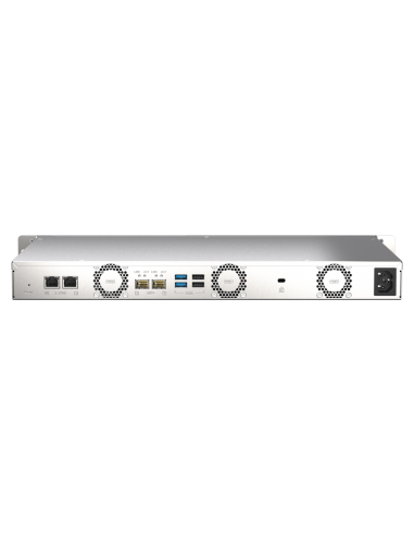 QNAP 4-bay 1U NAS, 64-bit quad-core, 4GB RAM,...