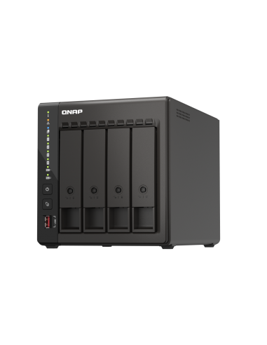 QNAP 4-bay desktop NAS, 8GB RAM, 2x 2.5GbE, 2x HDMI, 2x M.2, long term supply