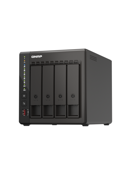 QNAP 4-bay desktop NAS, 8GB RAM, 2x 2.5GbE, 2x HDMI, 2x M.2, long term supply