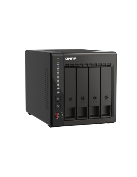 QNAP 4-bay desktop NAS, 8GB RAM, 2x 2.5GbE, 2x HDMI, 2x M.2, long term supply