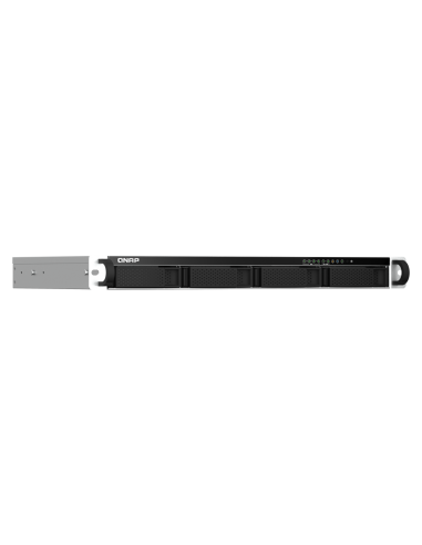 QNAP 1U 4-bay rackmount NAS, quad-core CPU, 8GB...